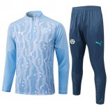Felpa Allenamento Manchester City 2024/25 Blu
