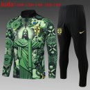 Bambino Felpa Allenamento Brasile 2025/26 Verde