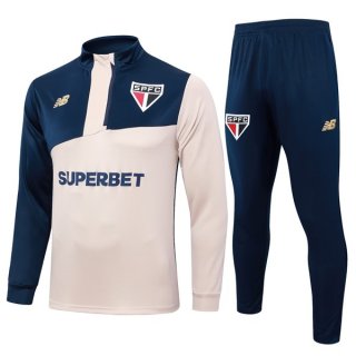 Felpa Allenamento Sao Paulo 24/25 Giallo Blu 3 Felpa Allenamento Sao Paulo 24/25 Giallo Blu 3