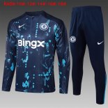 Bambino Felpa Allenamento Chelsea 2024/25 Blu 2