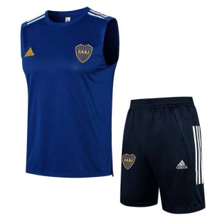 Maglia Boca Juniors Senza Maniche Set Completo 2022 Blu Maglia Boca Juniors Senza Maniche Set Completo 2022 Blu