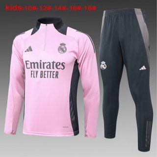 Bambino Felpa Allenamento Real Madrid 2024/25 Rosa Bambino Felpa Allenamento Real Madrid 2024/25 Rosa