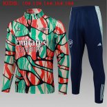 Bambino Felpa Allenamento Arsenal 2025/26 Verde Rosso
