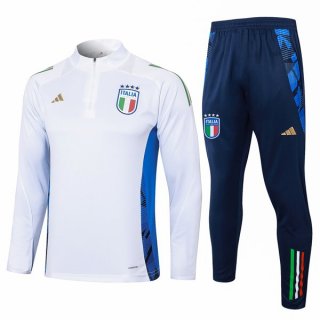 Felpa Allenamento Italia 24/25 Bianco 3 Felpa Allenamento Italia 24/25 Bianco 3