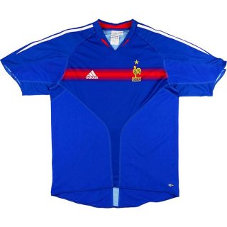 Thailandia Maglia Francia Home Retro 2004 Blu Thailandia Maglia Francia Home Retro 2004 Blu