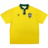 Thailandia Maglia Brasile Home Retro 1991 1993 Giallo