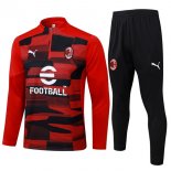 Felpa Allenamento AC Milan 2024/25 Rosso