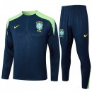 Felpa Allenamento Brasile 2024/25 Blu Verde