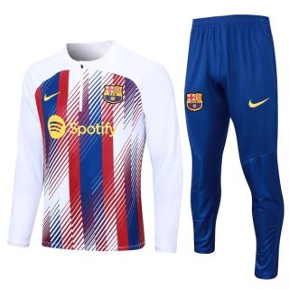 Felpa Barcellona 2024 Bianco Rosso Felpa Barcellona 2024 Bianco Rosso