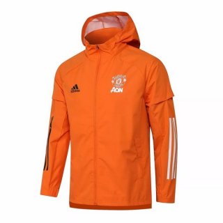 Giacca a vento Manchester United 2021/22 Arancione Giacca a vento Manchester United 2021/22 Arancione