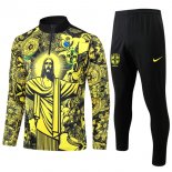 Felpa Allenamento Brasile 2024/25 Giallo Nero