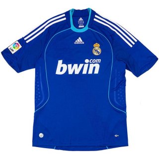 Thailandia Maglia Real Madrid Away Retro 2008 2009 Blu Thailandia Maglia Real Madrid Away Retro 2008 2009 Blu